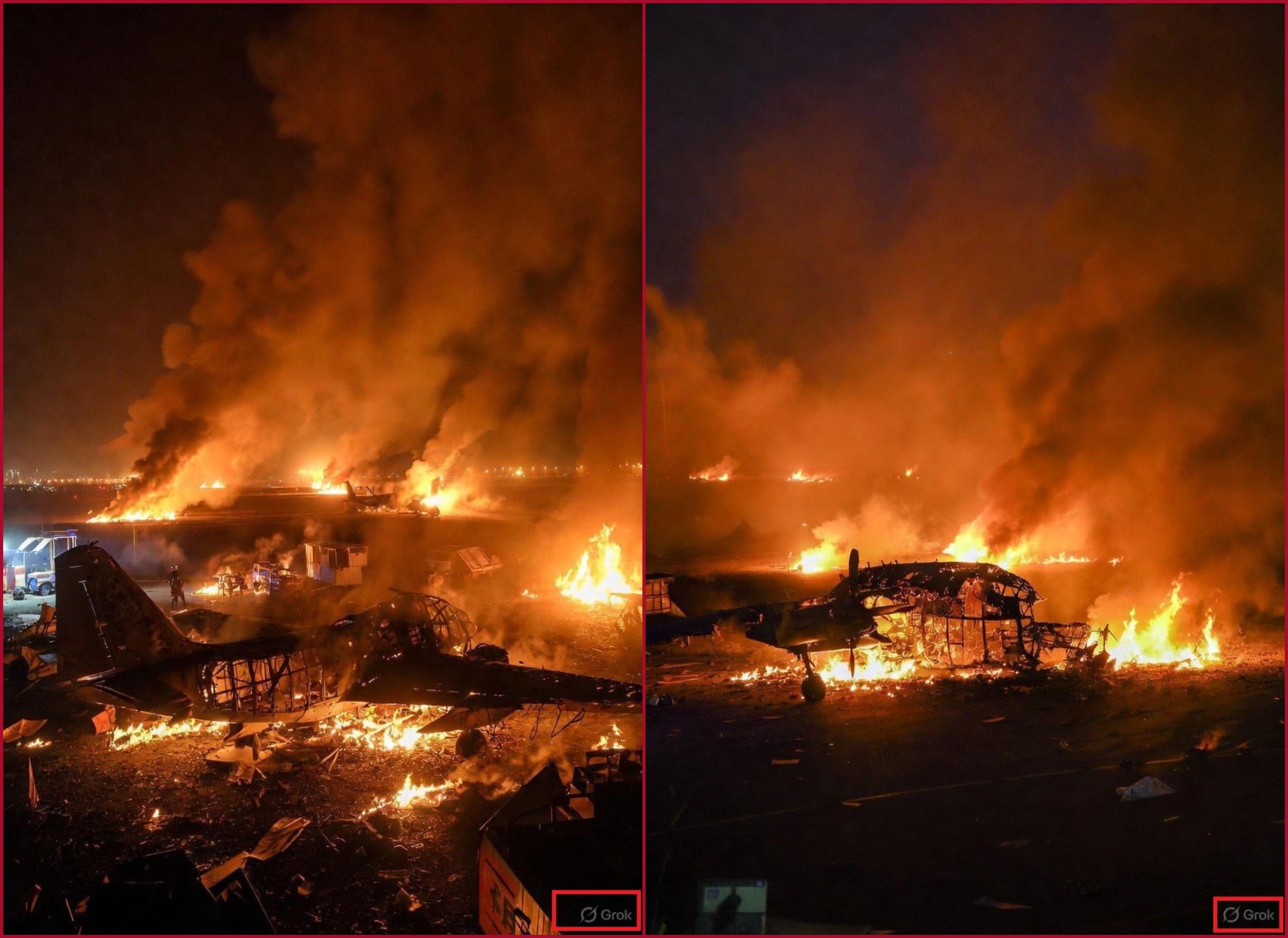 شعار GROK اسفل الصورتين