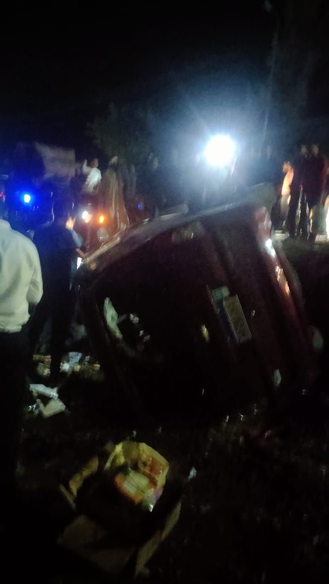 حادثق تصادم أدى لمصر 2 وإصابة 9 أخرين