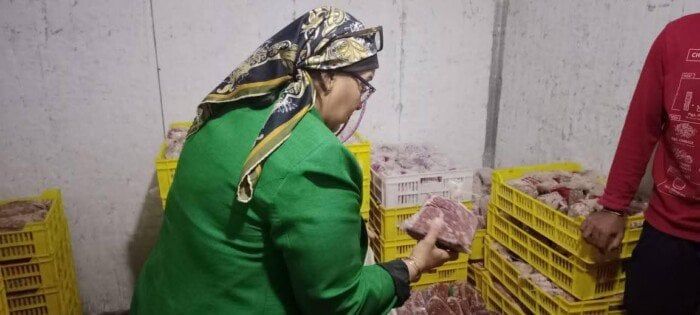 ضبط طن حواوشي مجهول المصدر في حملات تموينية بالقليوبية ضبط طن حواوشي مجهول المصدر في حملات تموينية بالقليوبية