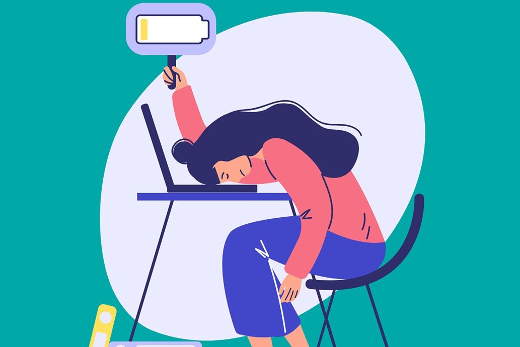 صورة تعبيرية لموظفة مرهقة (اكس)