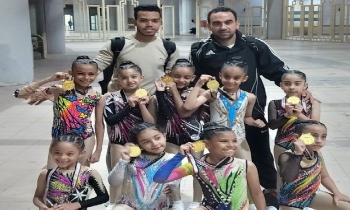 7 لاعبات من الأقصر يحصدن الميداليات الذهبية في بطولة كأس مصر لجمباز الإيروبيك 7 لاعبات من الأقصر يحصدن الميداليات الذهبية في بطولة كأس مصر لجمباز الإيروبيك