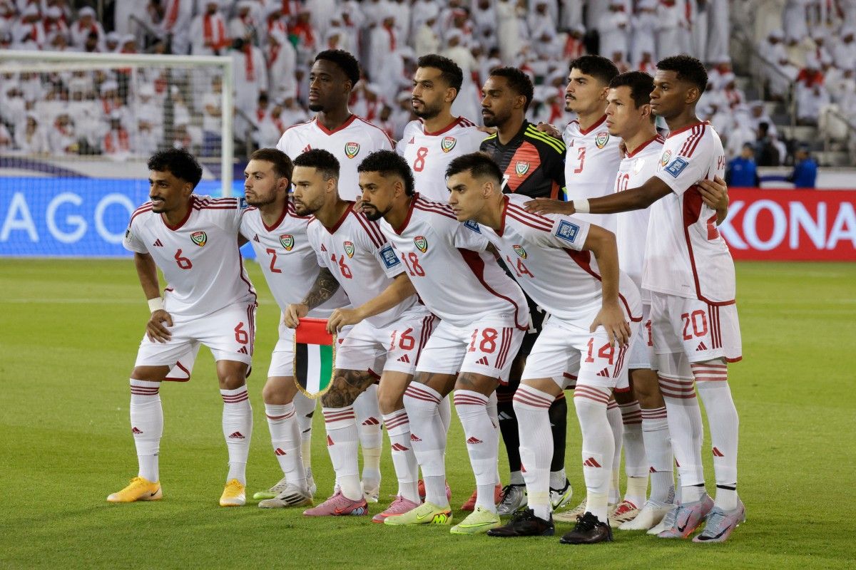 منتخب الإمارات. (أ ف ب)