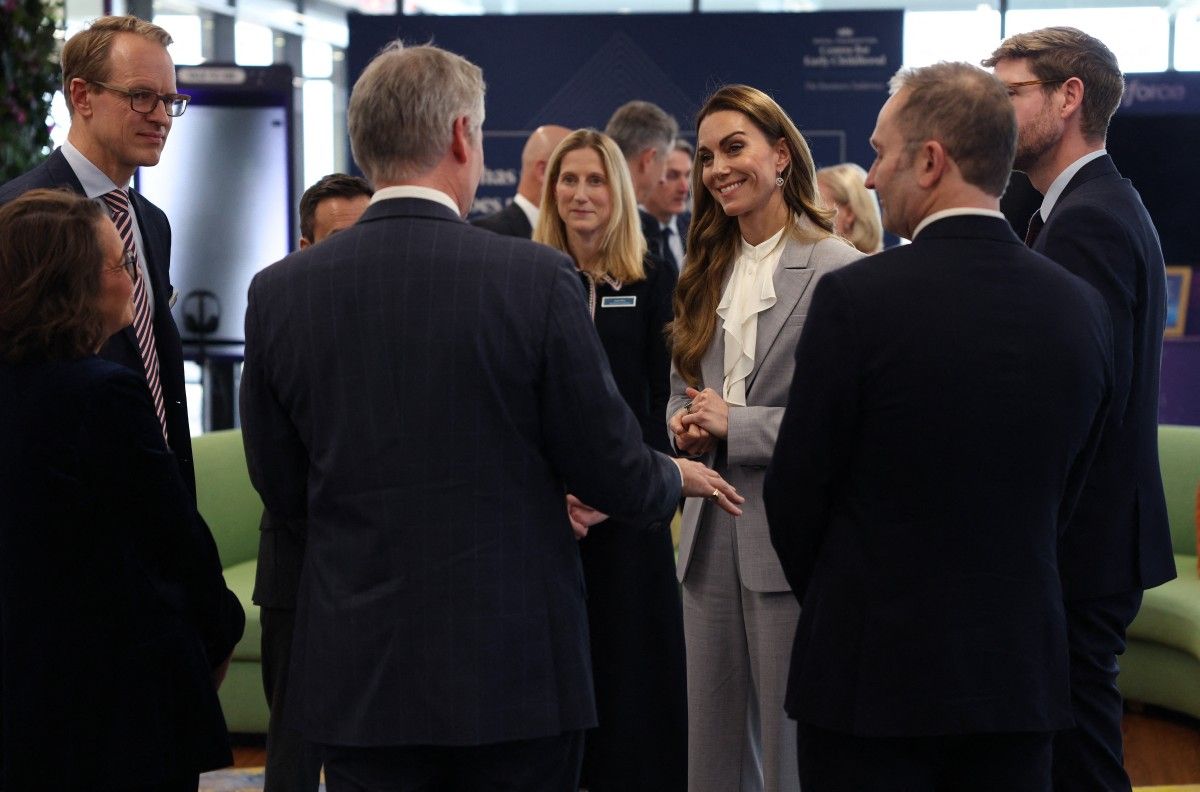 اطلالة كيت ميدلتون خلال قمة القوى العاملة المستقبلية (أ.ف.ب)