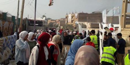 حشود وإقبال كثيف على التصويت بمركز وبندر سوهاج وجزيرة شندويل - المصدر 7