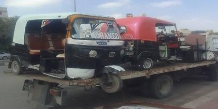 محافظة القاهرة تواصل شن حملاتها لمنع سير السكوتر والتوك توك بشوارع المحافظة - المصدر 7