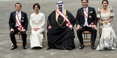 إمبراطور اليابان يقلد سمو الشيخ ناصر المحمد "الوشاح الأكبر لوسام الشمس المشرقة" - المصدر 7