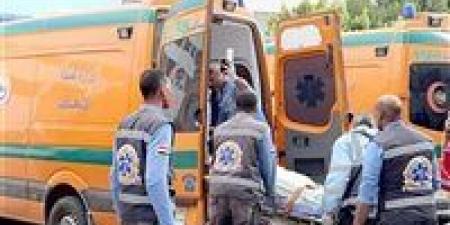 إصابة 5 أشخاص في حادث انقـ ـلاب سيارة ربع نقل بطريق أسيوط الغربي - المصدر 7