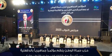 حزب حماة الوطن ينظم مؤتمراً جماهيرياً حاشداً مدينة دكرنس بمحافظة الدقهلية دعماً لمرشحه بانتخابات مجلس النواب 2025 - المصدر 7