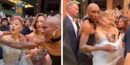 فيديو.. مُعجب ينقض على أريانا غراندي في سنغافورة - المصدر 7