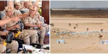 وزير الدفاع يشهد تنفيذ المرحلة الرئيسية للمشروع التكتيكي بالذخيرة الحية في المنطقة الغربية - المصدر 7