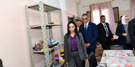 وزيرة التضامن الاجتماعي توجه بدراسة حالة الأطفال بمؤسسة الرعاية الاجتماعية للأيتام بالحادقة بالفيوم - المصدر 7