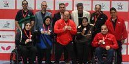 منتخب مصر يحصد 5 ميداليات في بطولة مصر الدولية لتنس الطاولة البارالمبية - المصدر 7