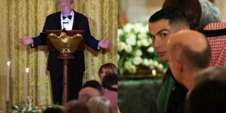 رونالدو يجذب عدسات الإعلام خلال لقاء ترامب وبن سلمان - المصدر 7