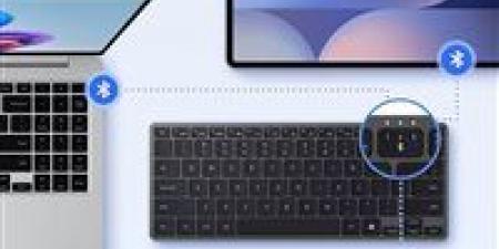 سامسونج تكشف عن لوحة مفاتيح ذكية تعمل مع 3 أجهزة معا - المصدر 7