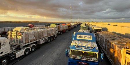 الهلال الأحمر المصري: قافلة «زاد العزة» الـ76 تحمل 9500 طن مساعدات لأهالي غزة - المصدر 7