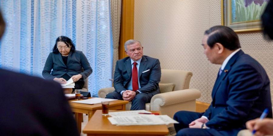 الملك يعقد لقاءات مع قادة في البرلمان الياباني في طوكيو - المصدر 7