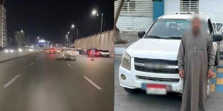 ضبط قائد سيارة «ربع نقل» لقيامه بحركات استعراضية على طريق بالإسكندرية - المصدر 7