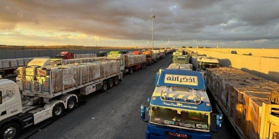 الهلال الأحمر المصري: قافلة «زاد العزة» الـ76 تحمل 9500 طن مساعدات لأهالي غزة - المصدر 7