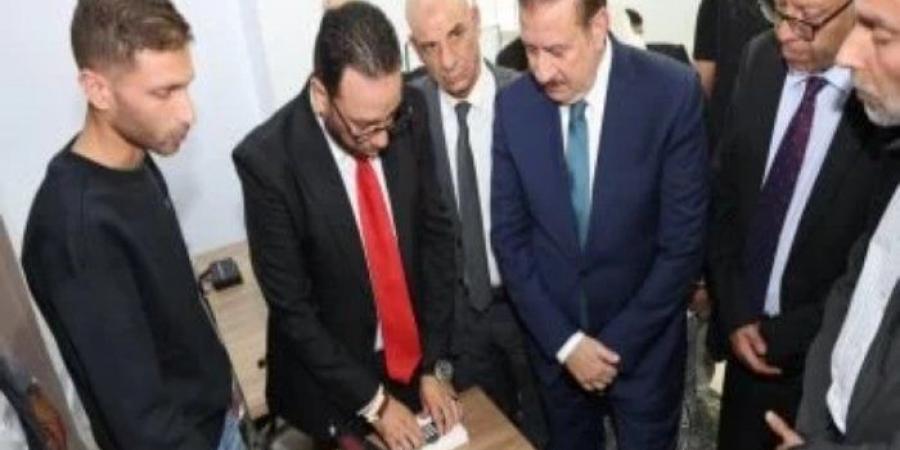 محافظ المنوفية يشهد فعاليات افتتاح المعمل الرقمى سطر برايل الالكتروني - المصدر 7