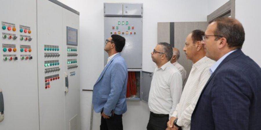 رئيس شركة مياه القليوبية يتابع سير العمل بمحطة مياه جمجرة الجديدة - المصدر 7