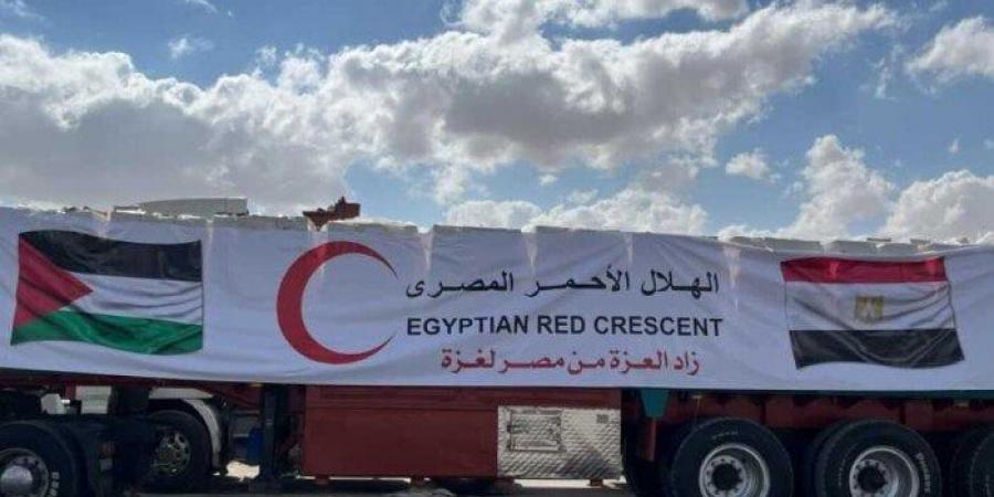 عاجل.. قافلة «زاد العزة» الـ76 تدخل إلى الفلسطينيين في قطاع غزة - المصدر 7